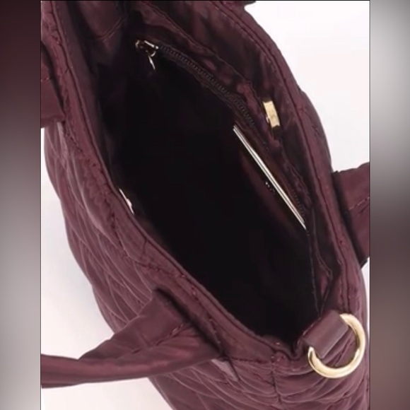 INC International Concepts “Dark Cherry” Crossbody Bag with Sleek Design - Picture 3 of 6